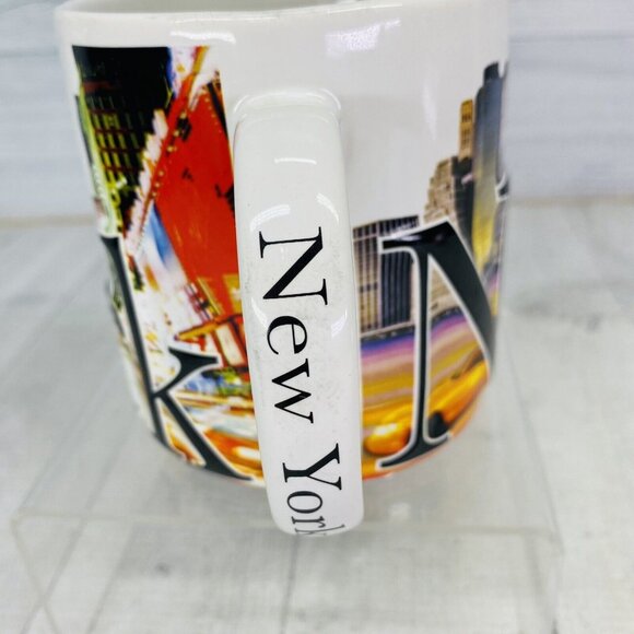 Americaware 2007 NEW YORK Radio City Lady Liberty 3-D Jumbo 18oz Ceramic Cup Mug - Picture 4 of 12